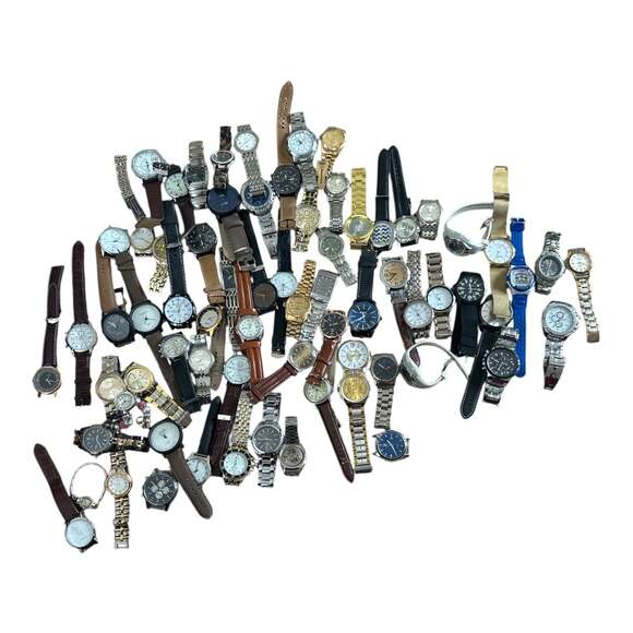 Large Lot of Over 70 Vintage and Modern Wristwatches - Watches for Parts Repair